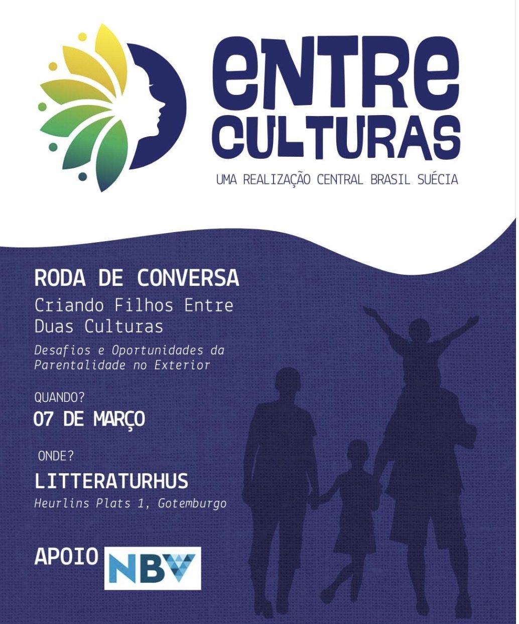 Roda de Conversa – Criando filhos entre duas culturas: desafios e oportunidades da parentalidade no exterior