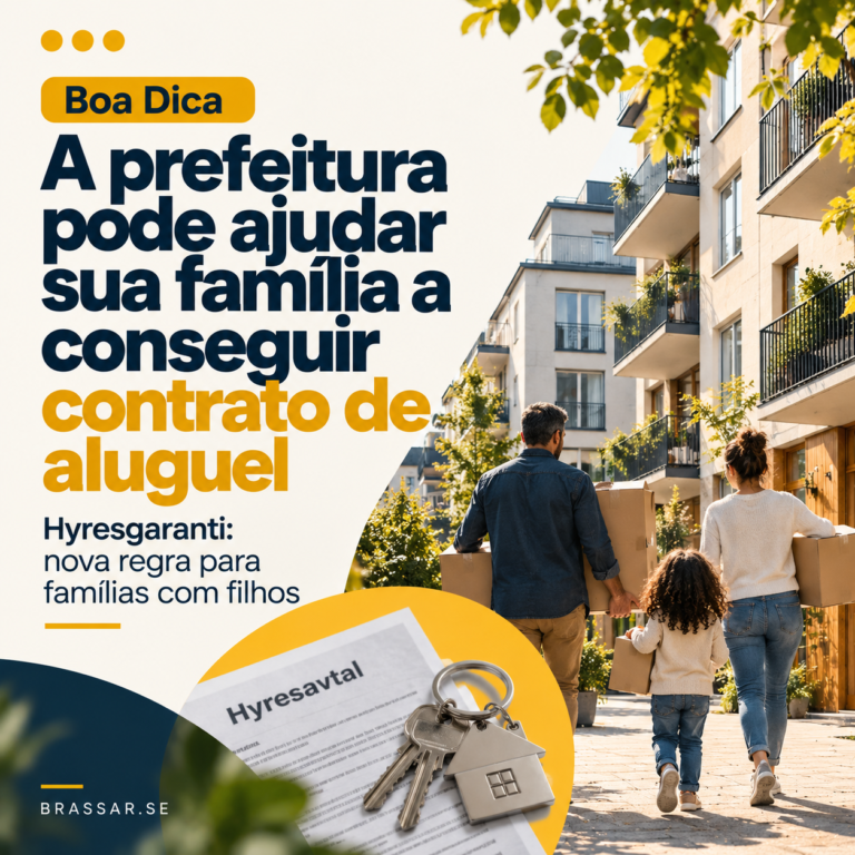 Arte Brassar sobre hyresgaranti para famílias com filhos na Suécia.