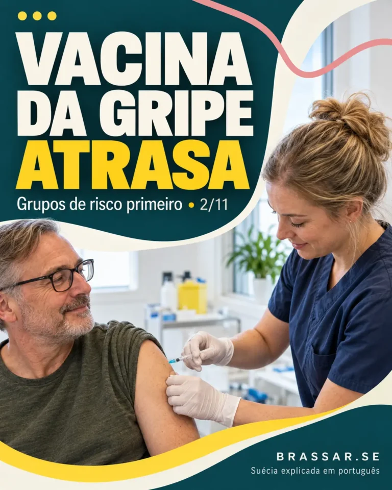 Vacinação contra gripe e prioridade a grupos de risco em Estocolmo - Brassar