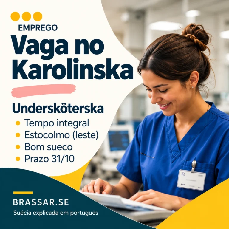 Capa Brassar: Vaga no Karolinska